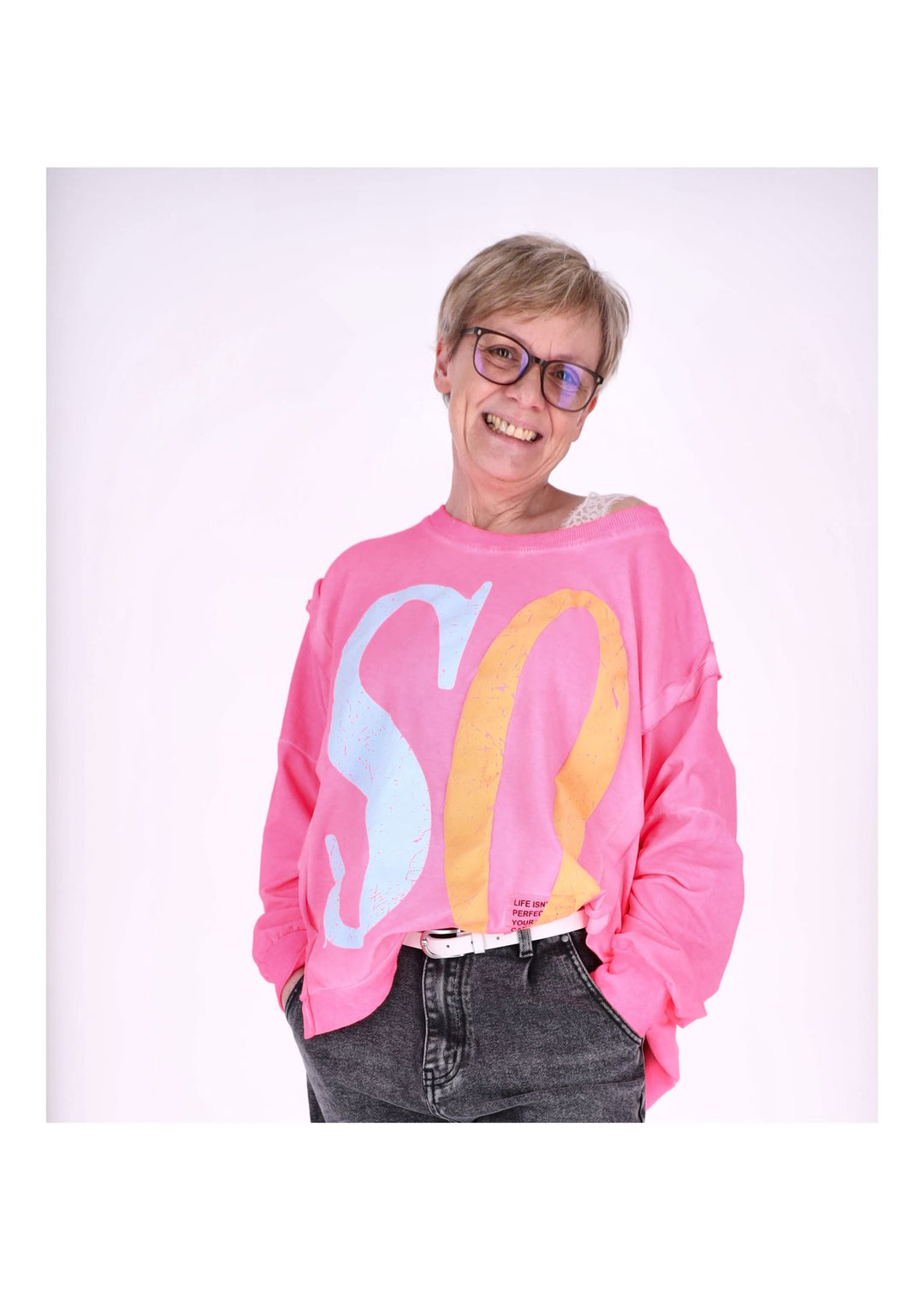 Splash of Color Damen Sweatshirt Oversize