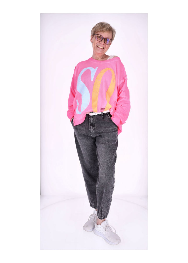 Splash of Color Damen Sweatshirt Oversize