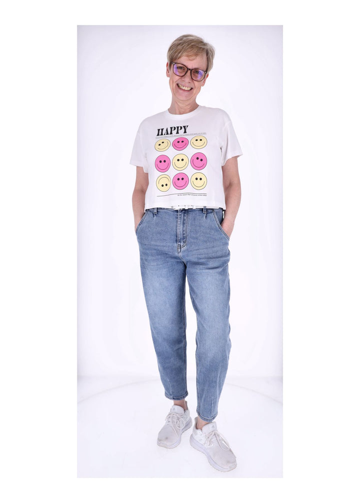 ONLY Boxy-Crop T-Shirt Damen Bio-Baumwolle