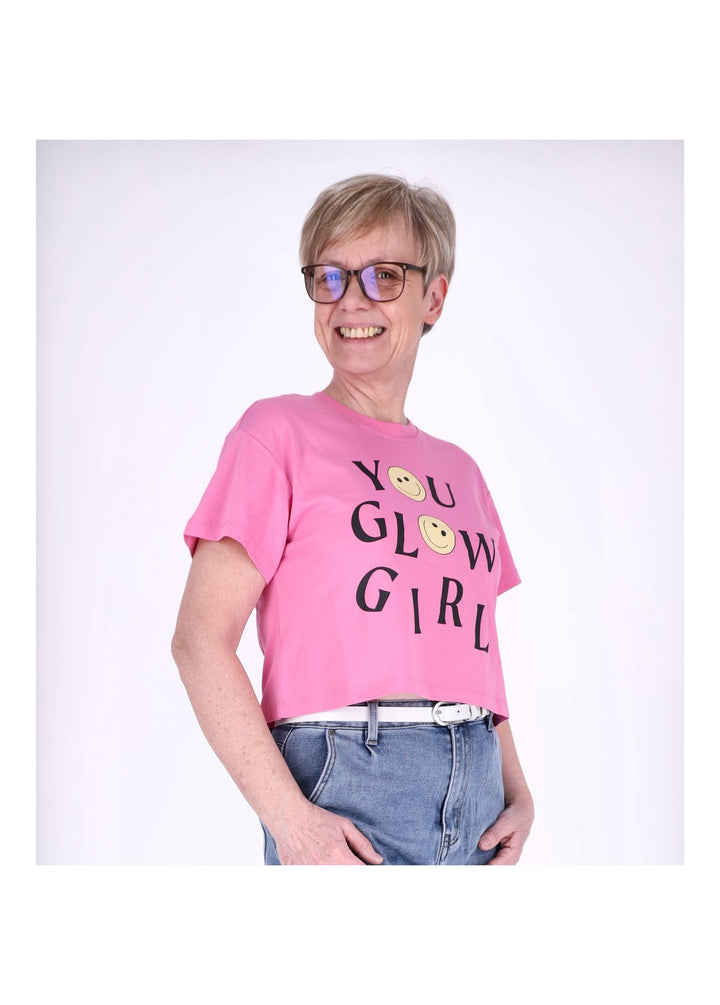 ONLY Boxy-Crop T-Shirt Damen Bio-Baumwolle