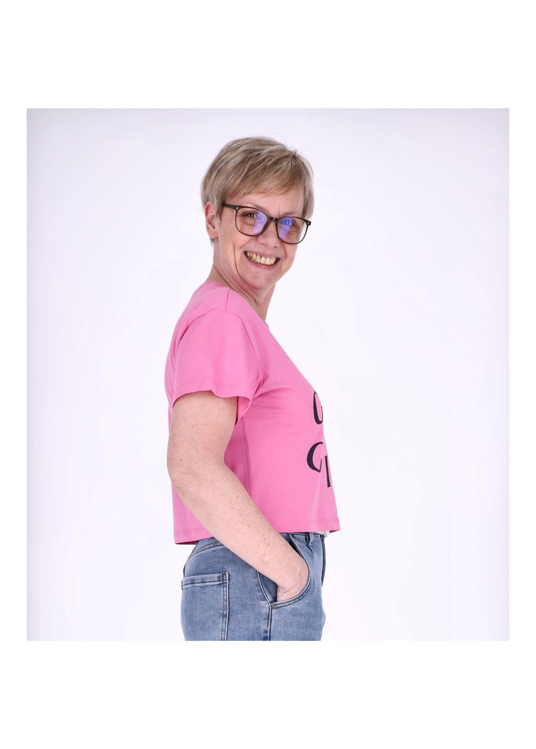 ONLY Boxy-Crop T-Shirt Damen Bio-Baumwolle