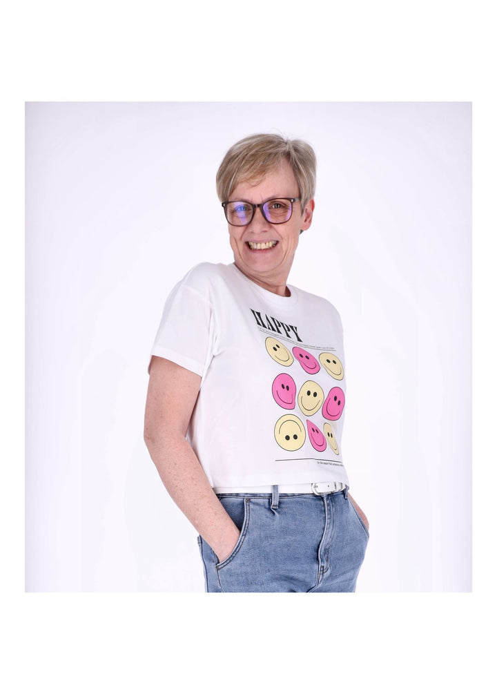 ONLY Boxy-Crop T-Shirt Damen Bio-Baumwolle