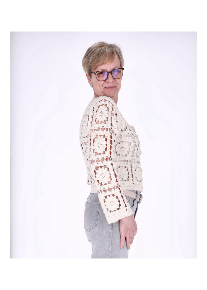 Strickjacke Häkel Damen