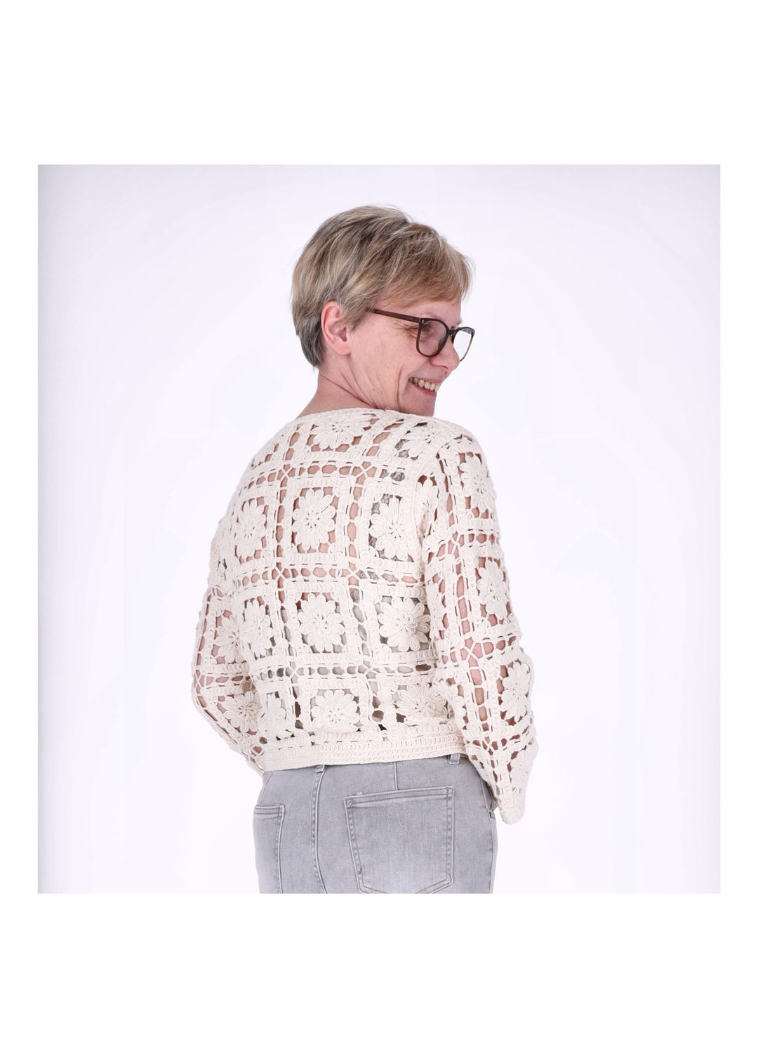 Strickjacke Häkel Damen