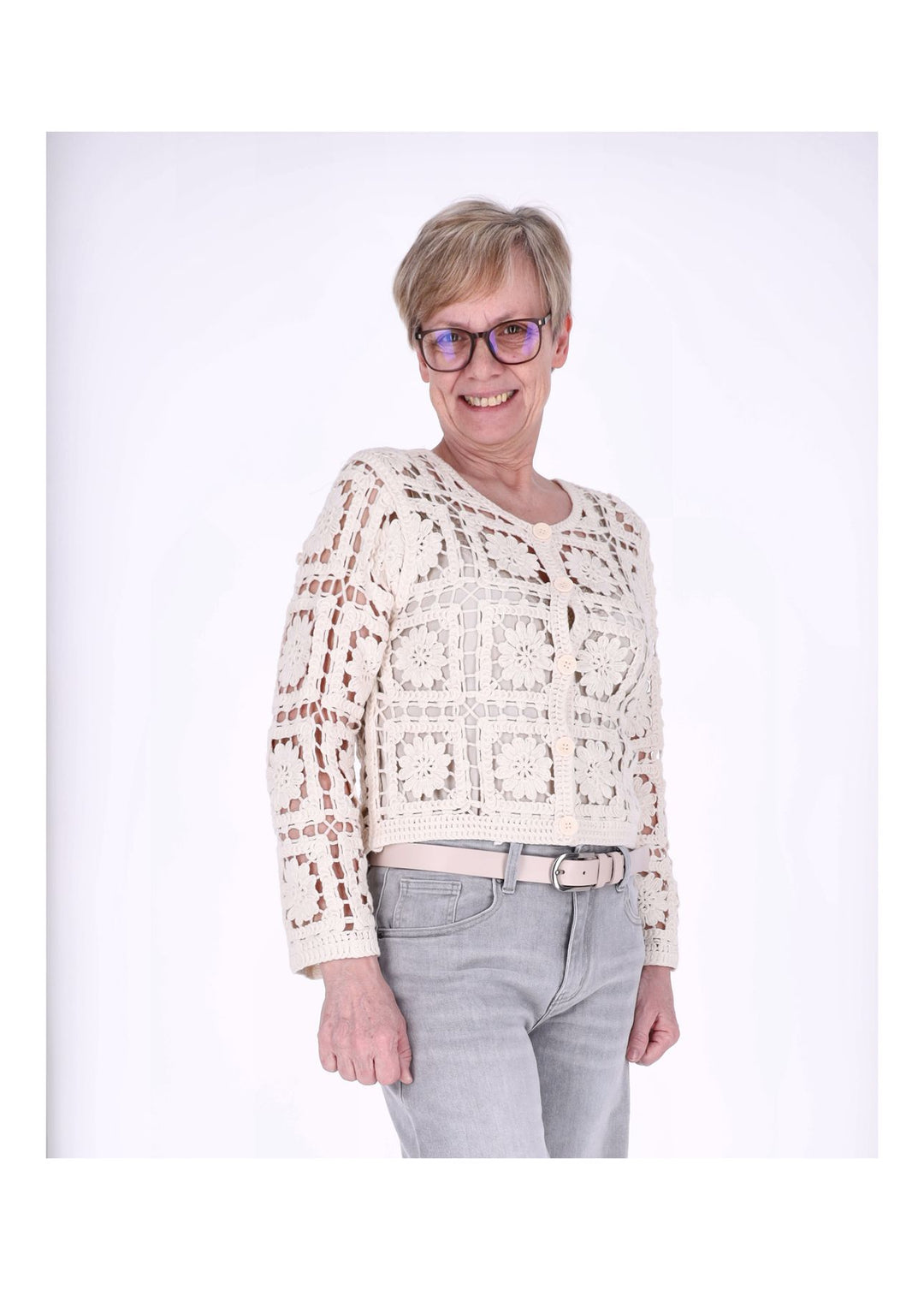 Strickjacke Häkel Damen