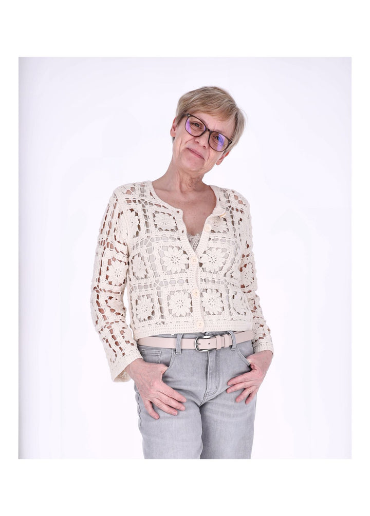 Strickjacke Häkel Damen