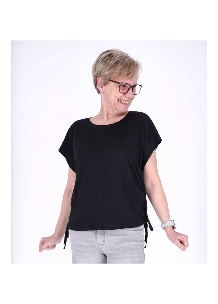 FM Damen-Shirt Kurzarm Baumwolle Modal