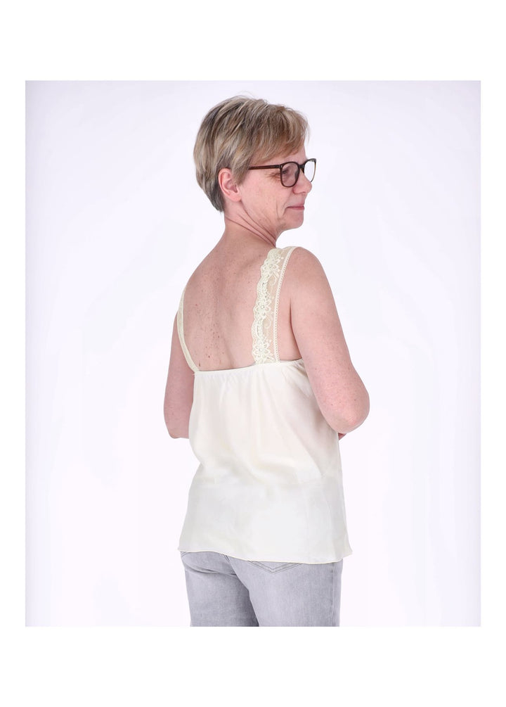 Top Damen Viscose Spitze