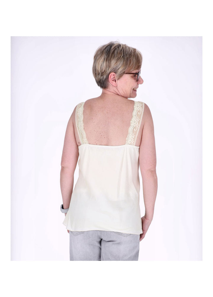 Top Damen Viscose Spitze