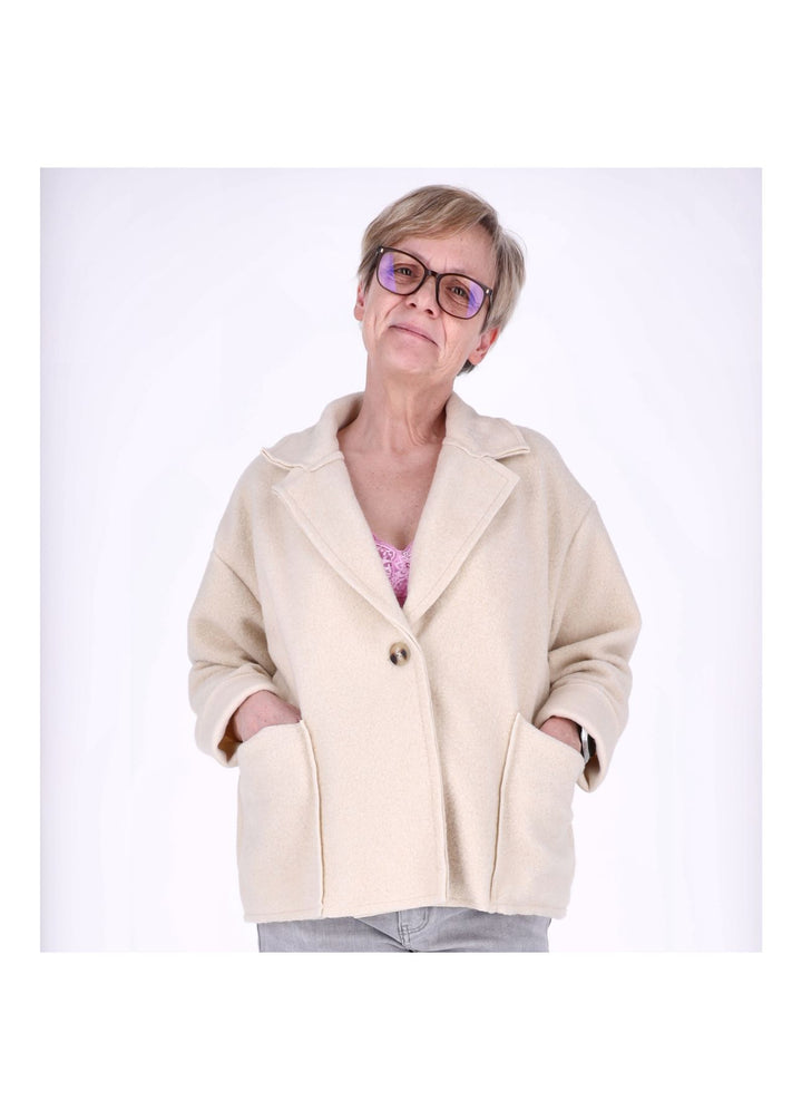 Jacke Damen Wolloptik