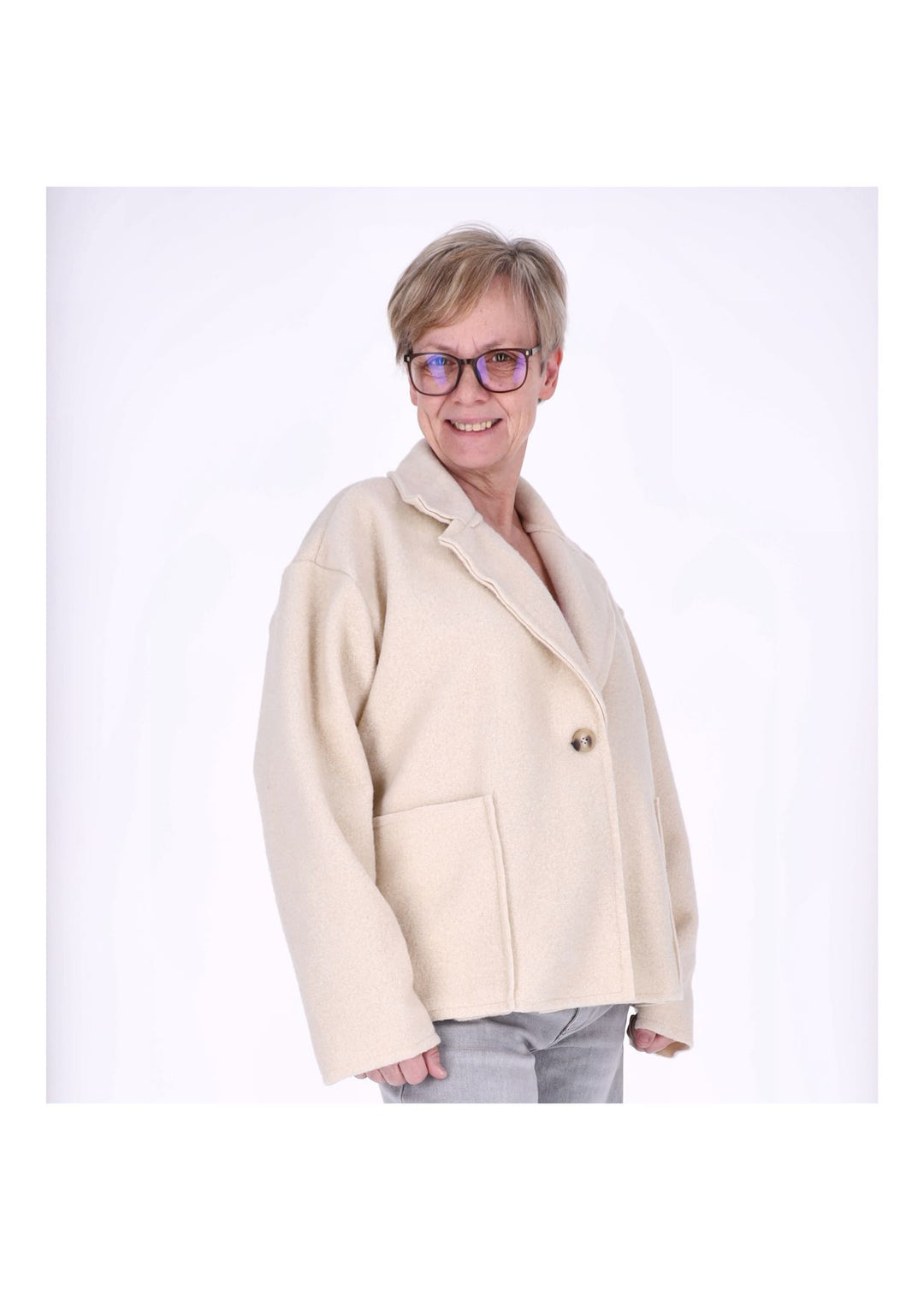 Jacke Damen Wolloptik