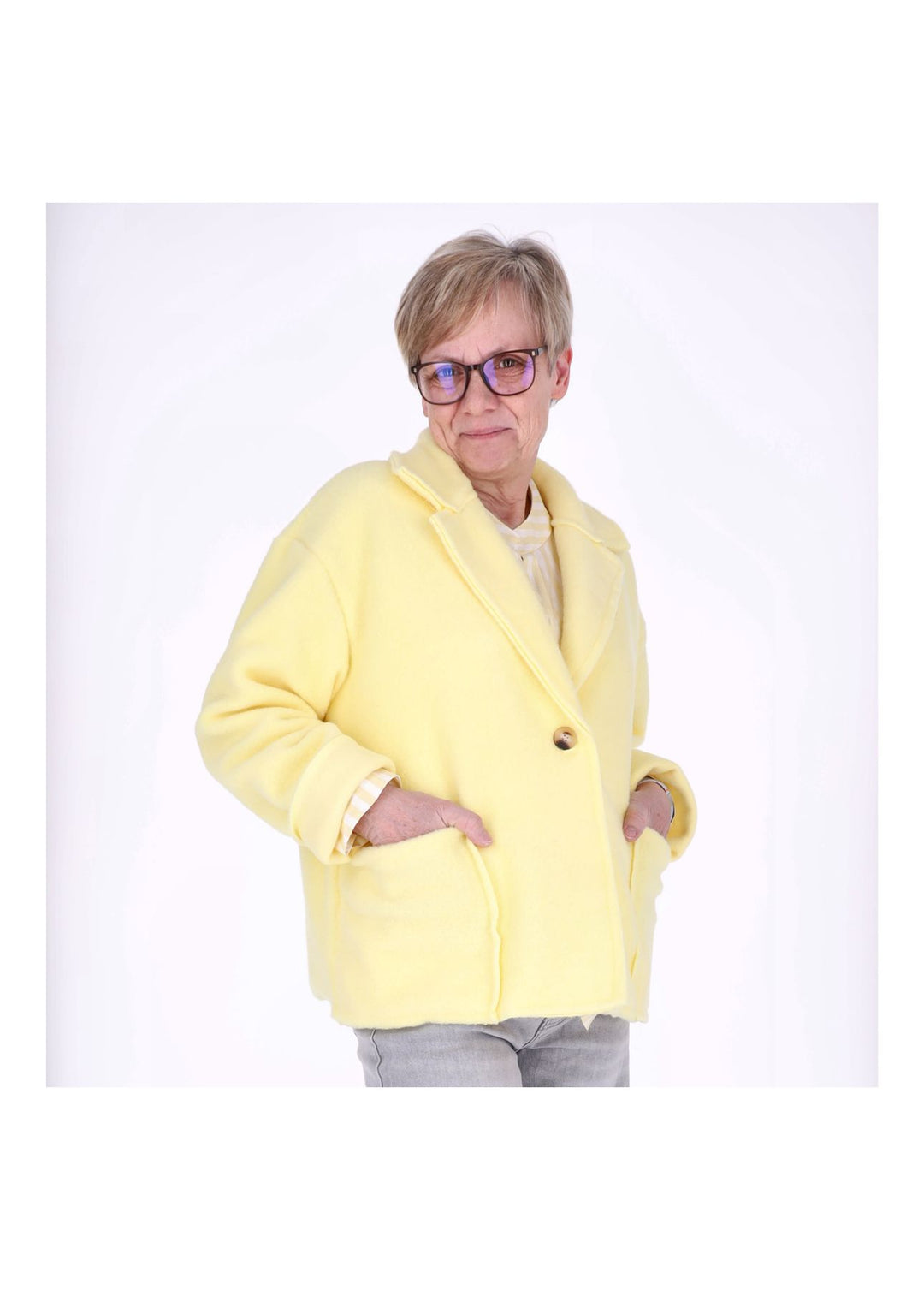 Jacke Damen Wolloptik