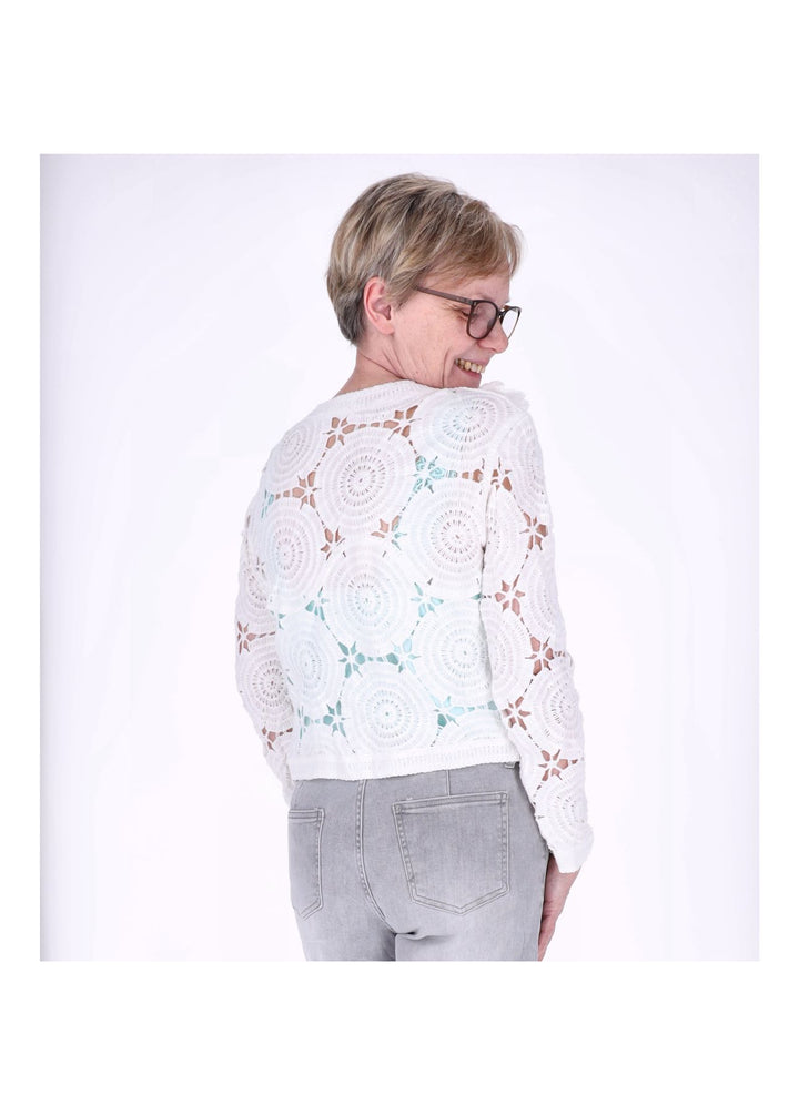 Splash of Color Strickjacke Häkel Damen