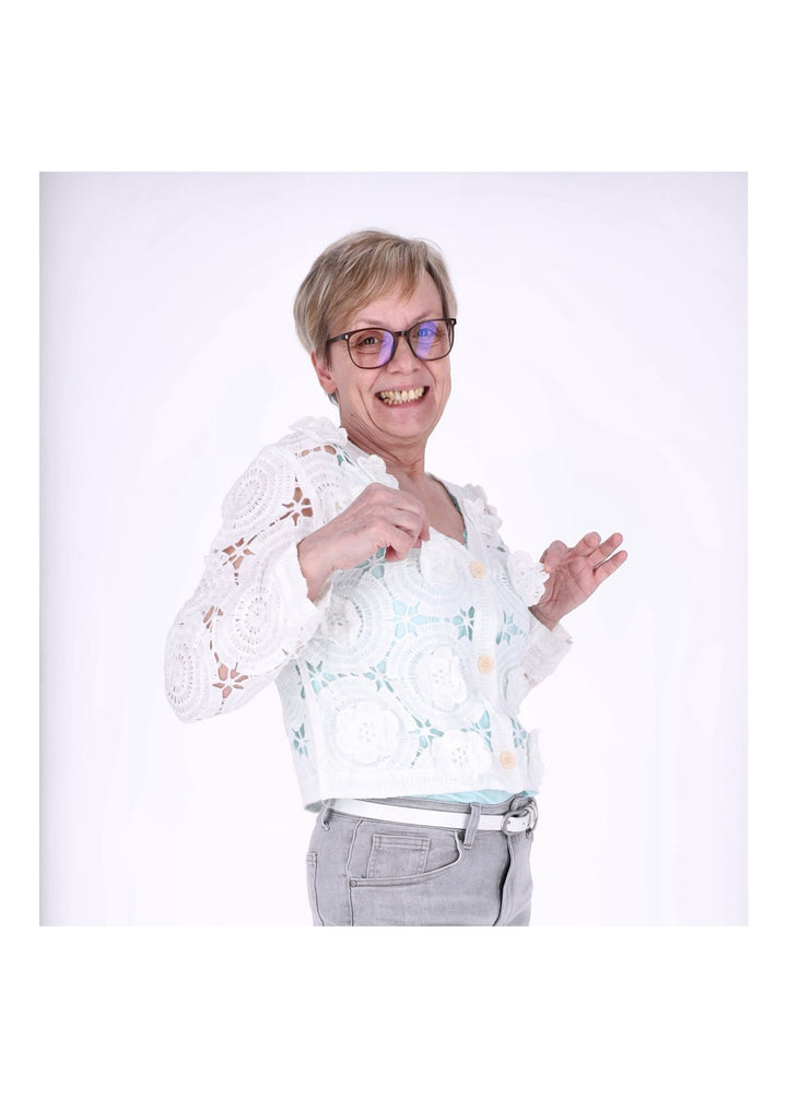 Strickjacke Häkel Damen