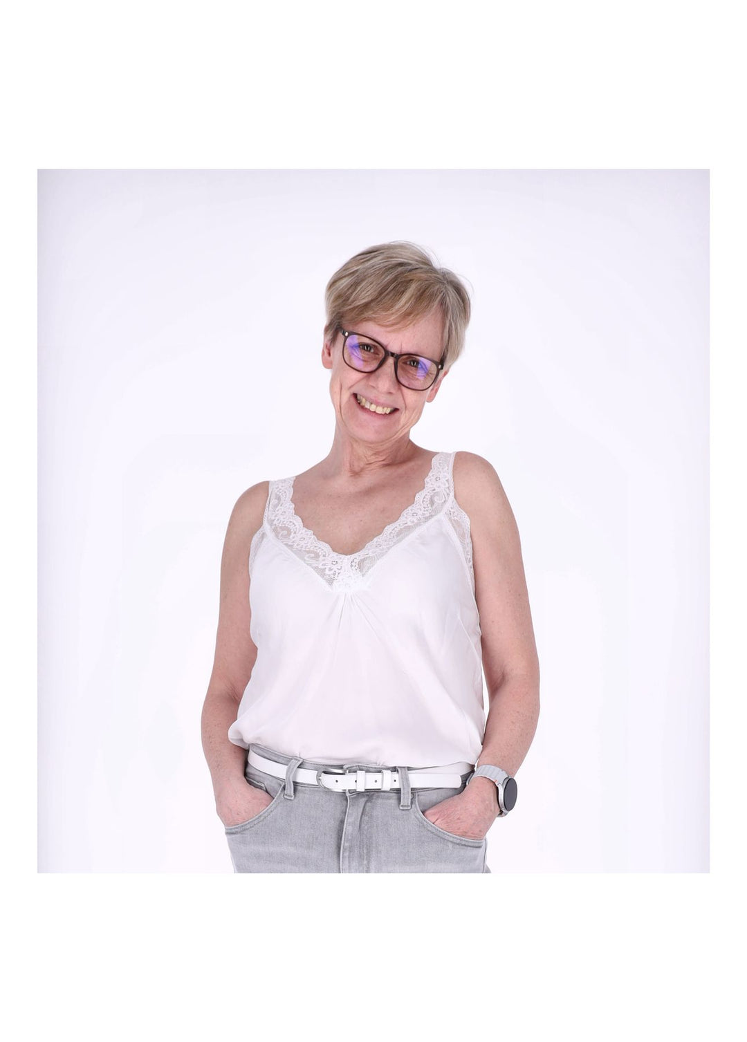 Splash of Color Damen-Top Viskose
