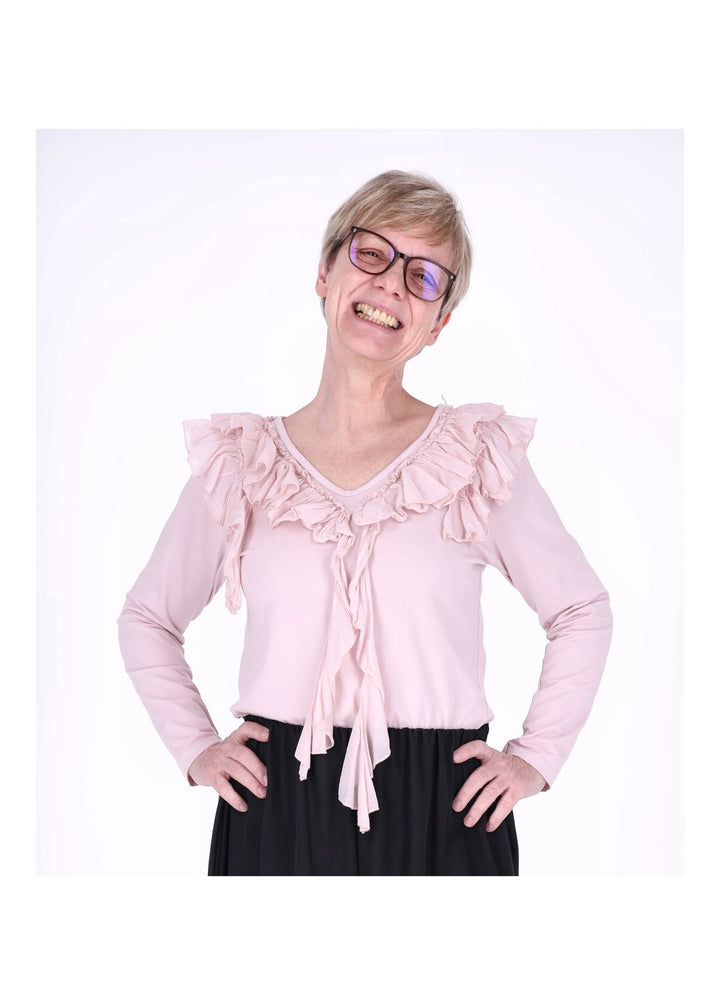 Shirt Damen Rüschen