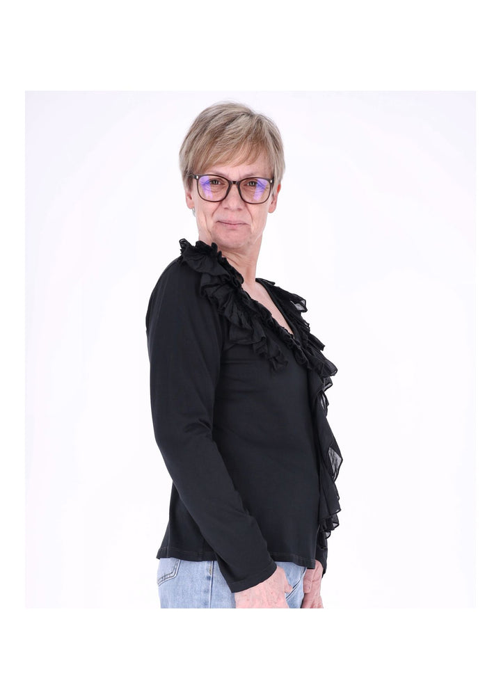 Shirt Damen Rüschen