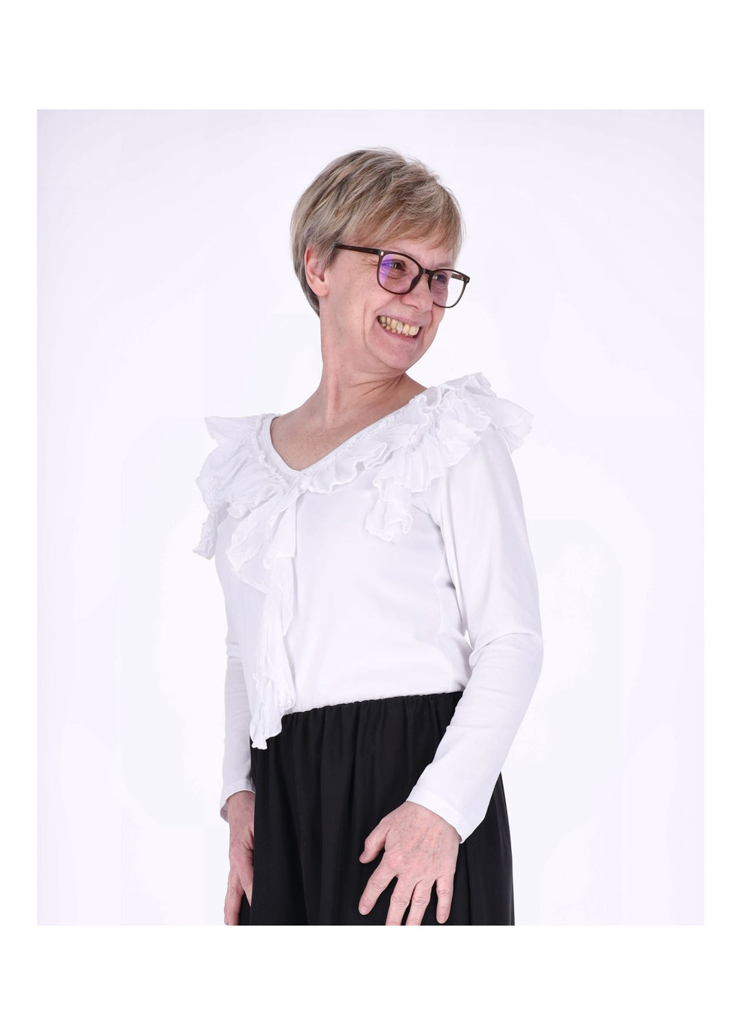 Shirt Damen Rüschen