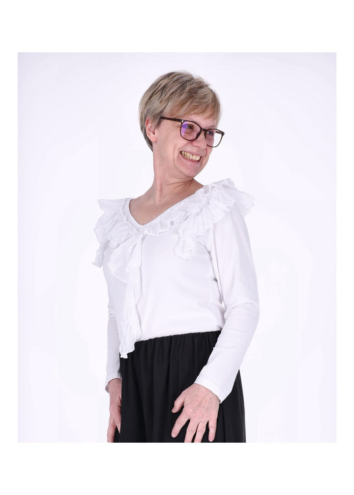 Shirt Damen Rüschen