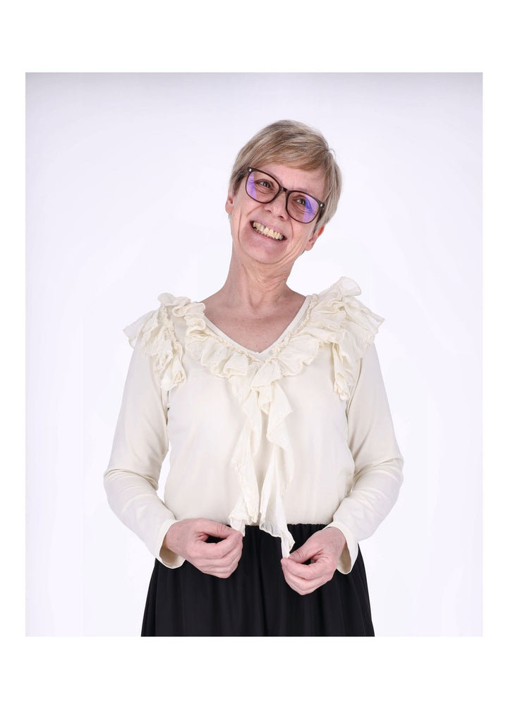 Shirt Damen Rüschen