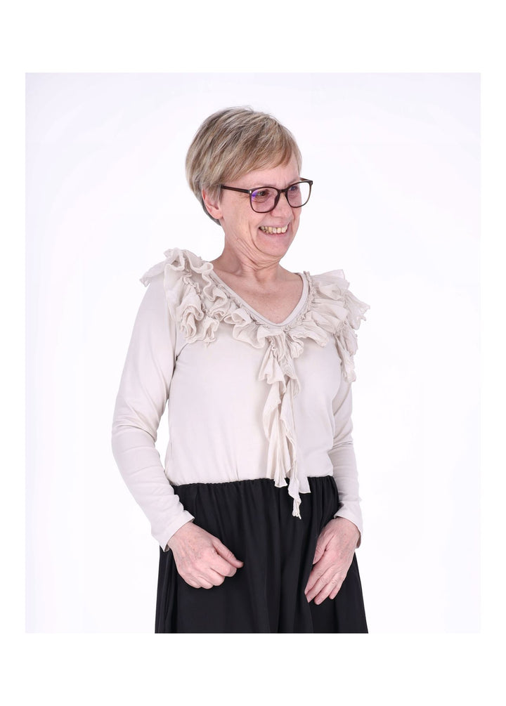 Shirt Damen Rüschen