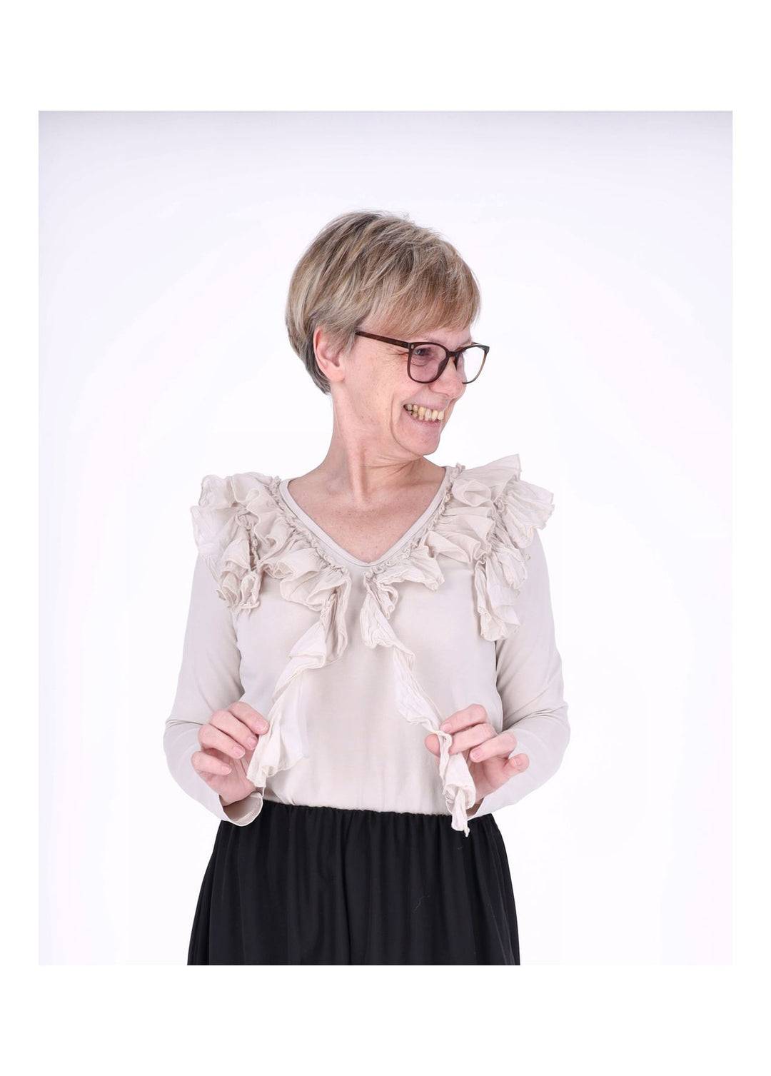 Shirt Damen Rüschen