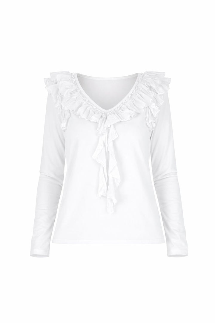 Shirt Damen Rüschen