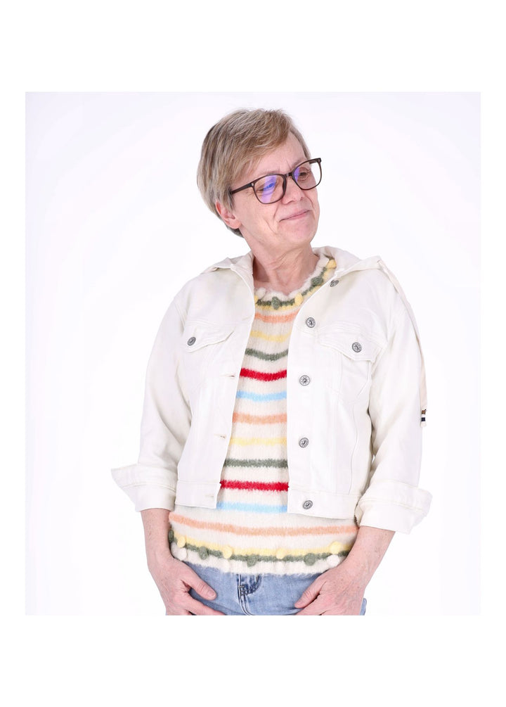 Jeansjacke Damen Kapuze