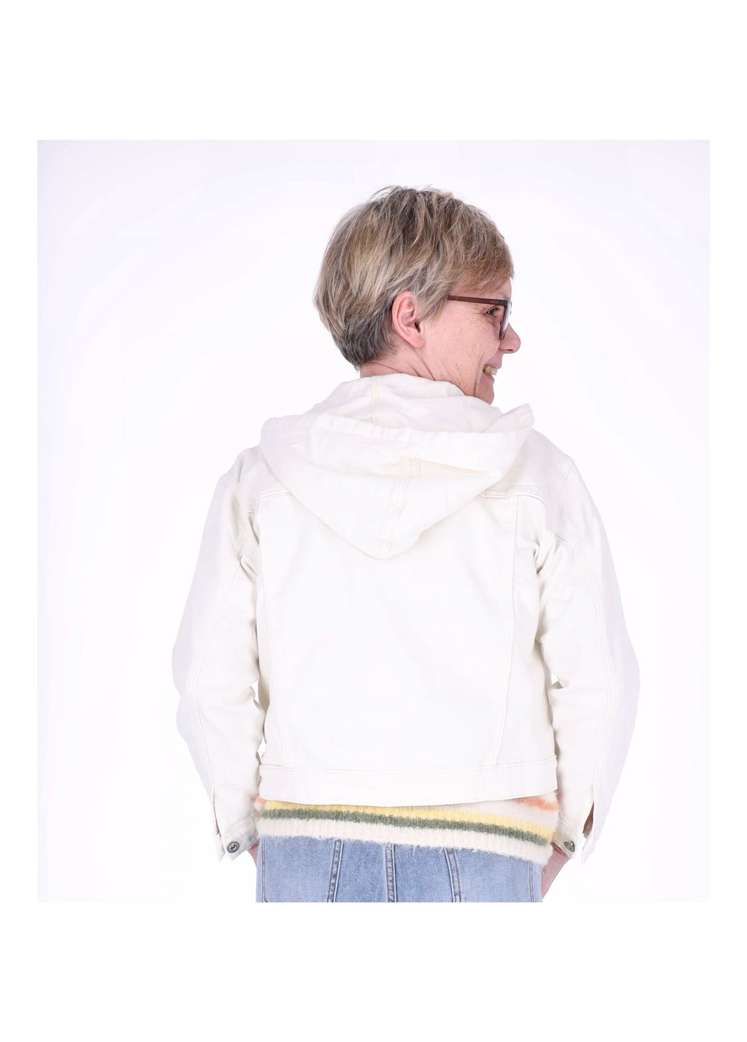 Jeansjacke Damen Kapuze