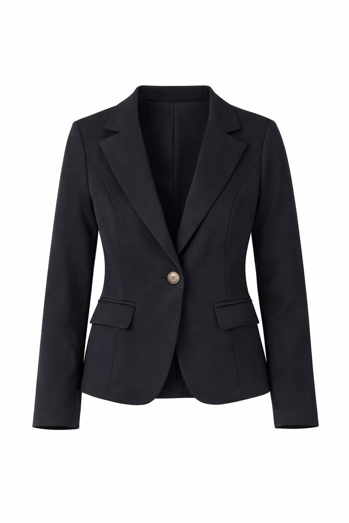Schwarzer Damen Blazer – Made in Italy