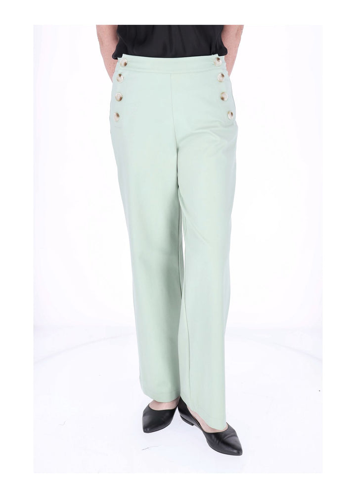Hose Damen wideleg Knöpfe