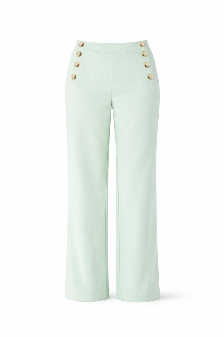 Hose Damen wideleg Knöpfe