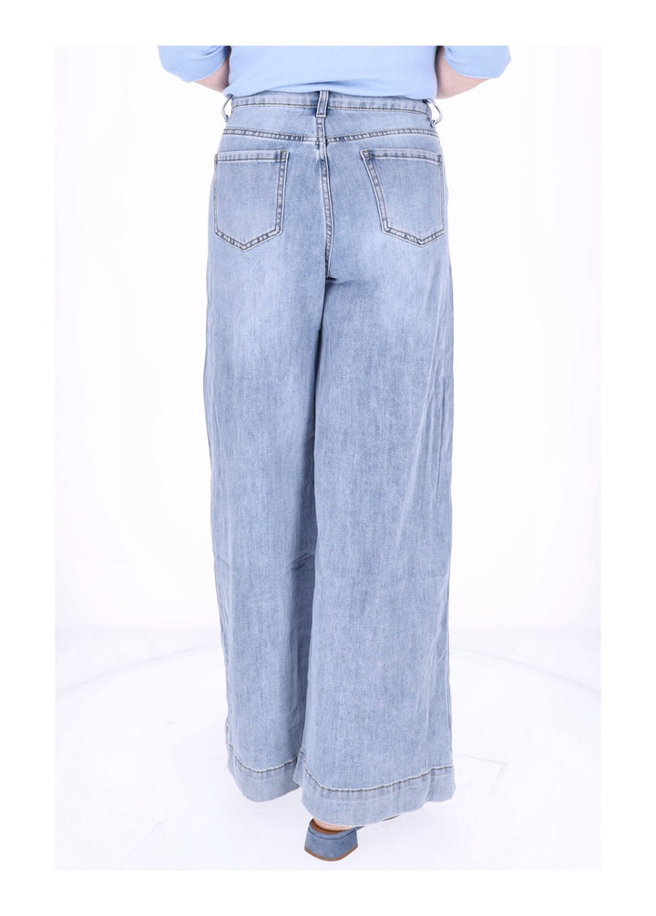 5f Jeans Damen weites Bein