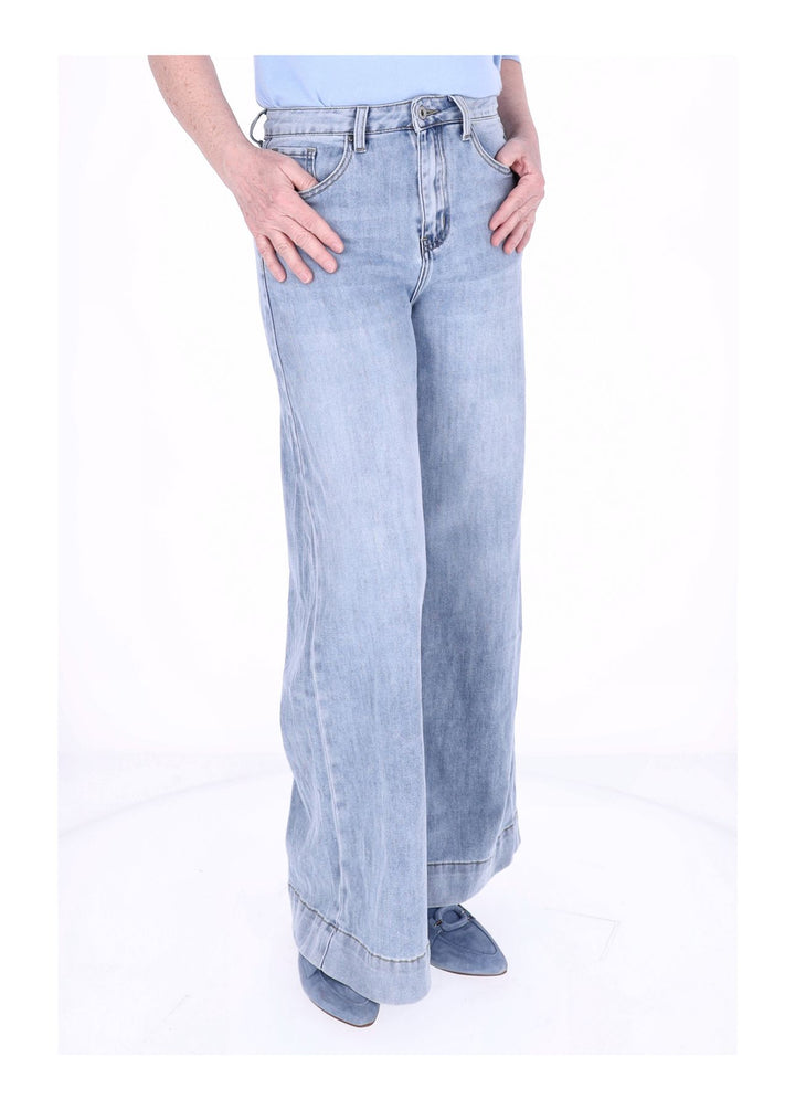 5f Jeans Damen weites Bein