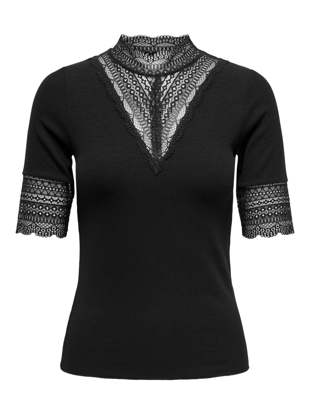 ONLY Highneck Top Kurzarm Cloud Dance