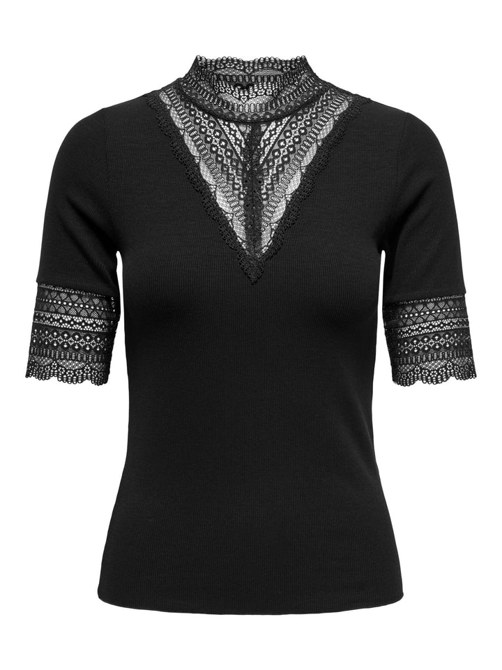 ONLY Highneck Top Kurzarm Cloud Dance