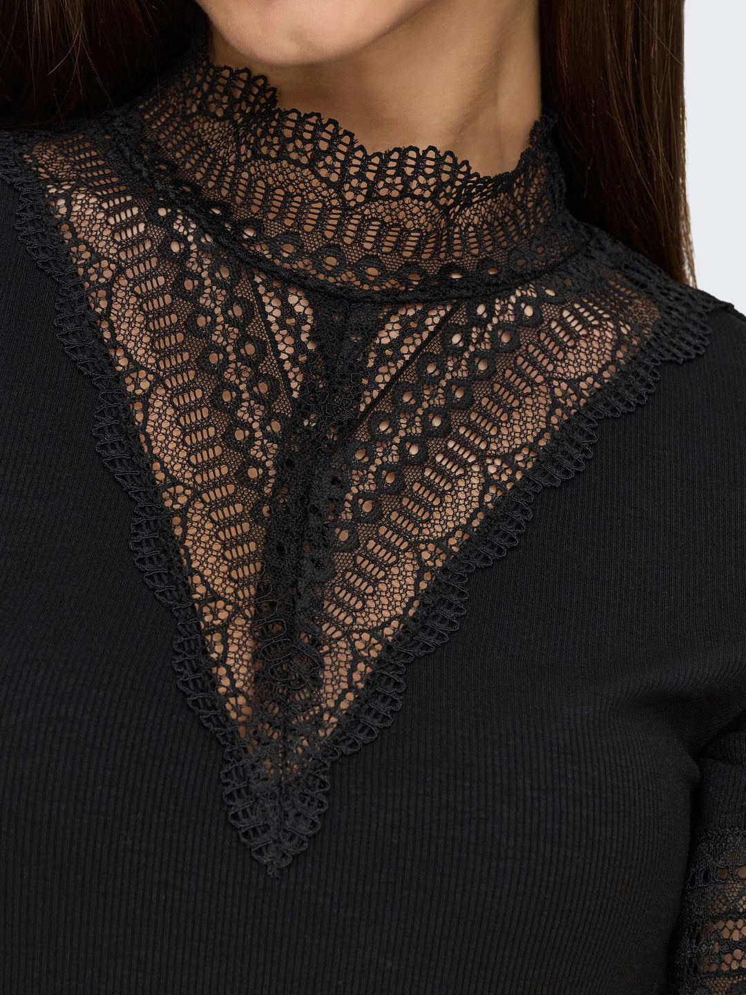 ONLY Highneck Top Kurzarm Cloud Dance