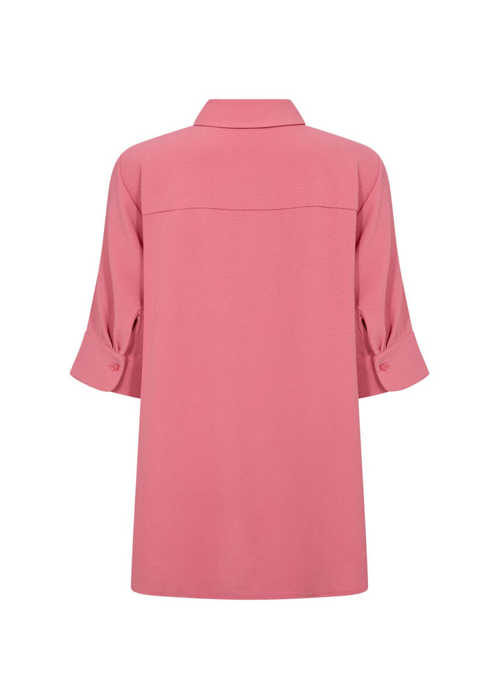 Bluse Damen Kurzarm Hemdkragen