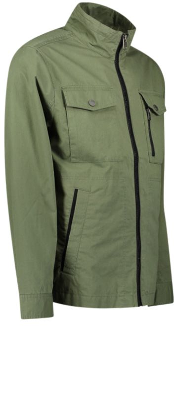 Jacke Herren Stehkragen Ausgesetzte Taschen