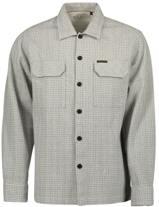 Hemd Herren Langarm Kariert Strucktur