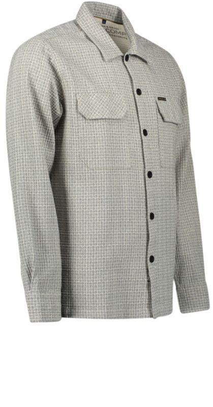 Hemd Herren Langarm Kariert Strucktur