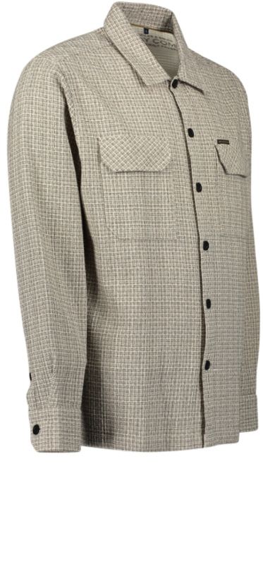 Hemd Herren Langarm Kariert Strucktur