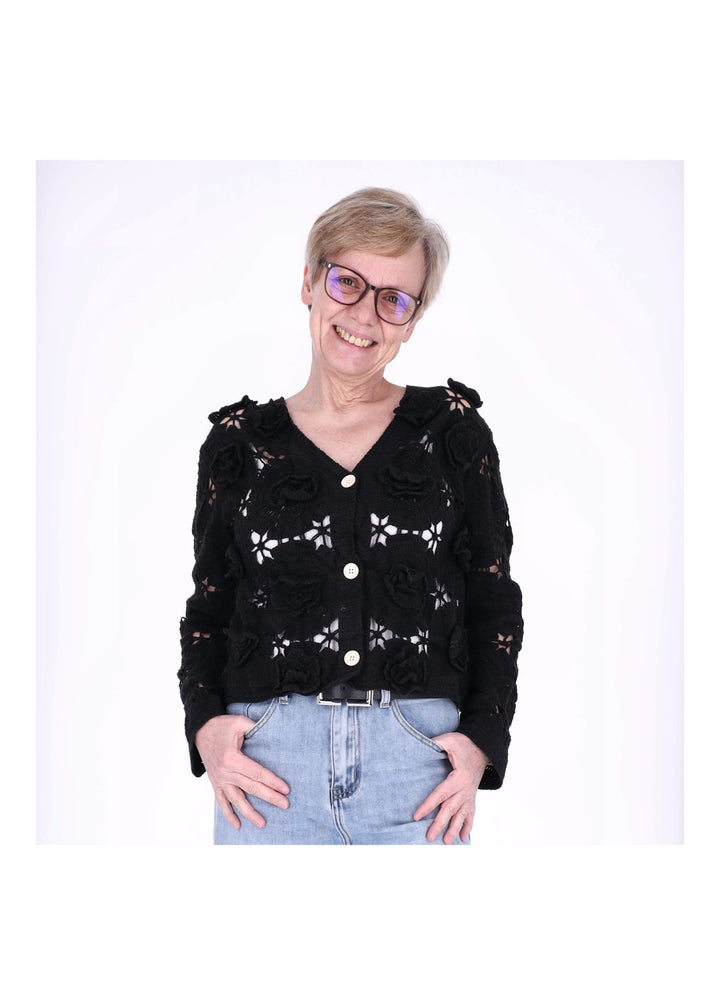 Strickjacke Häkel Damen