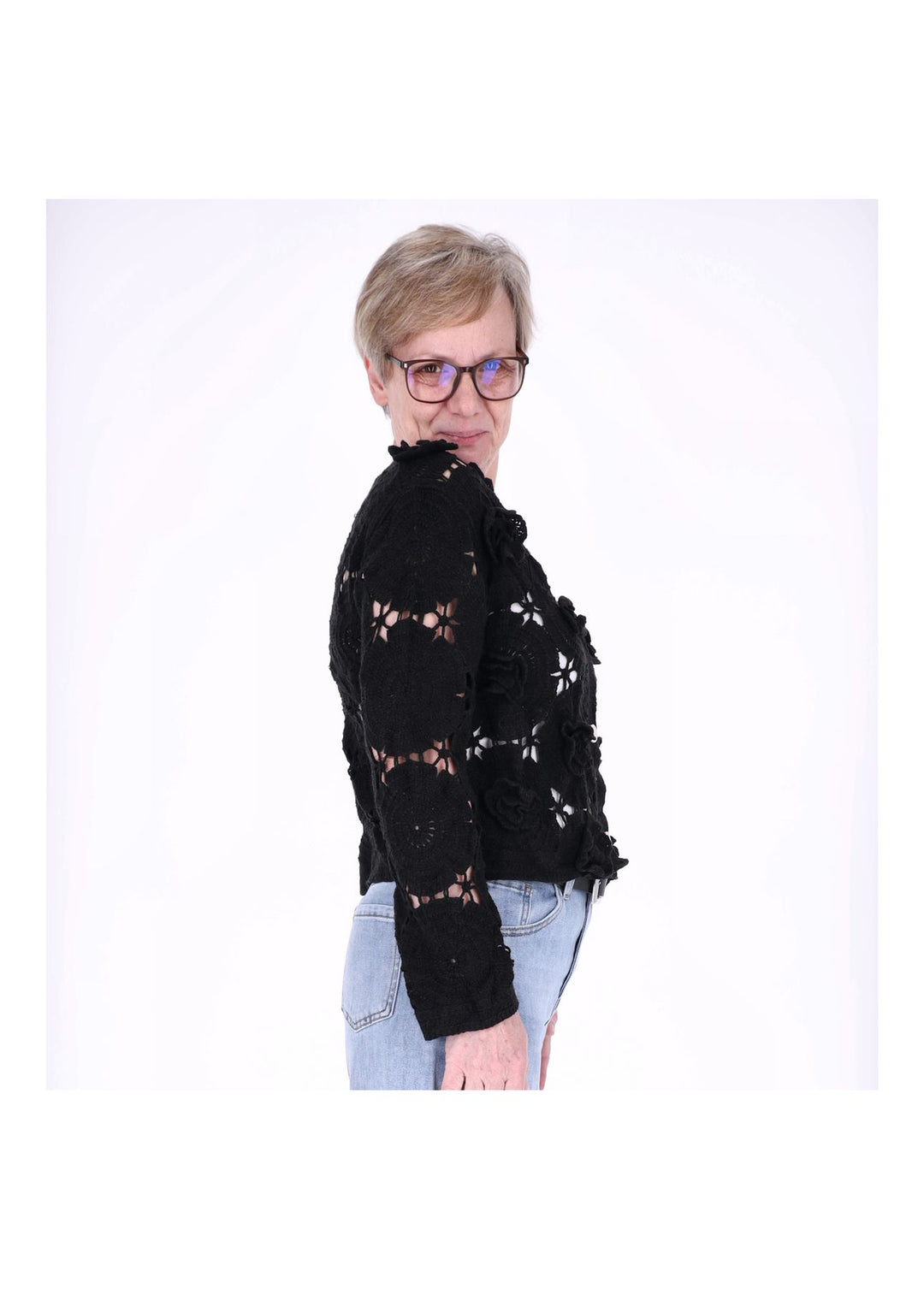 Strickjacke Häkel Damen