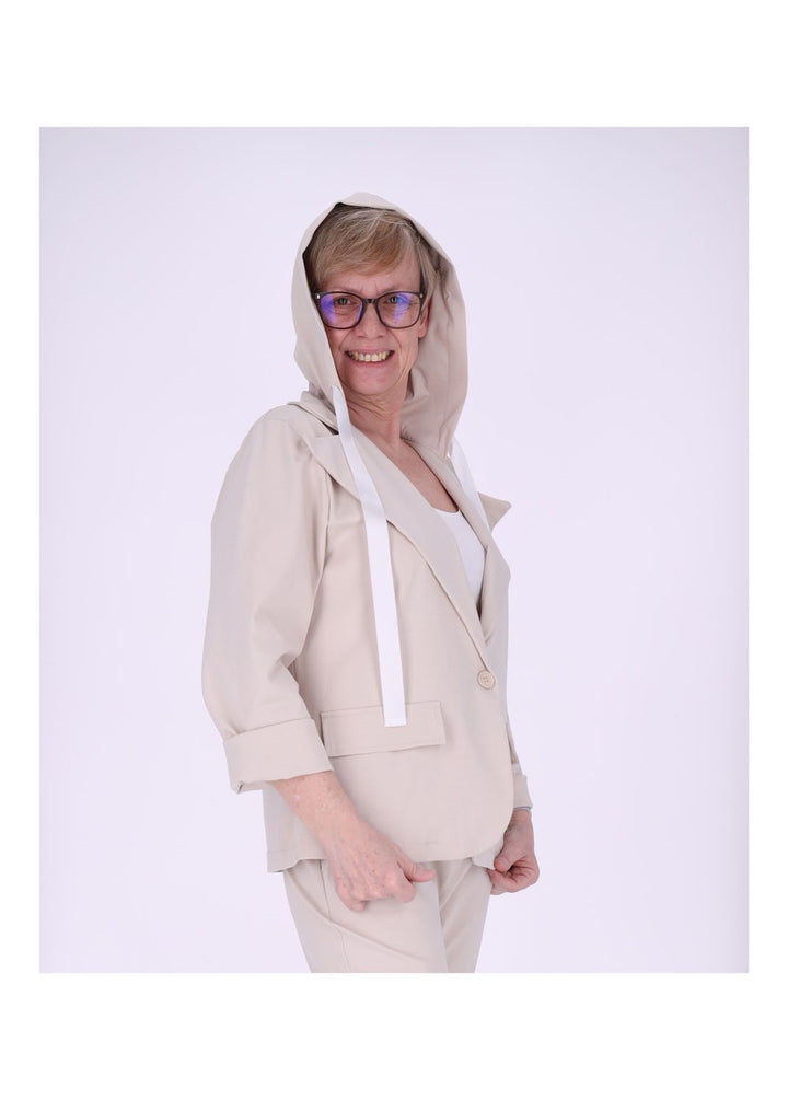 Blazer Damen Kapuze offen