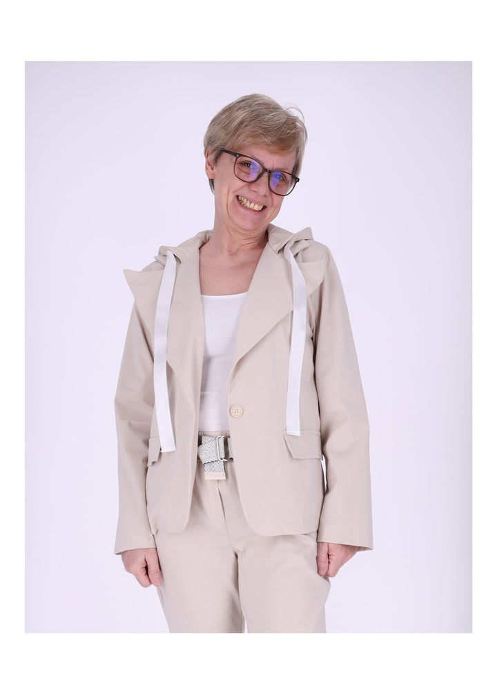 Blazer Damen Kapuze offen