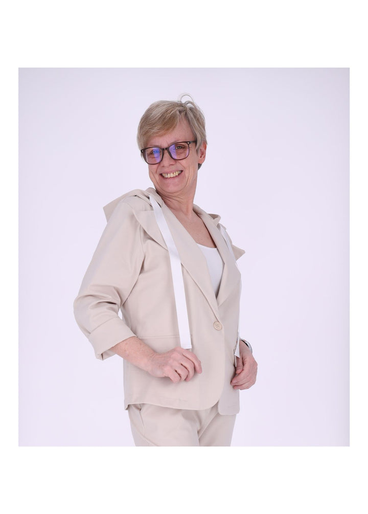 Blazer Damen Kapuze offen