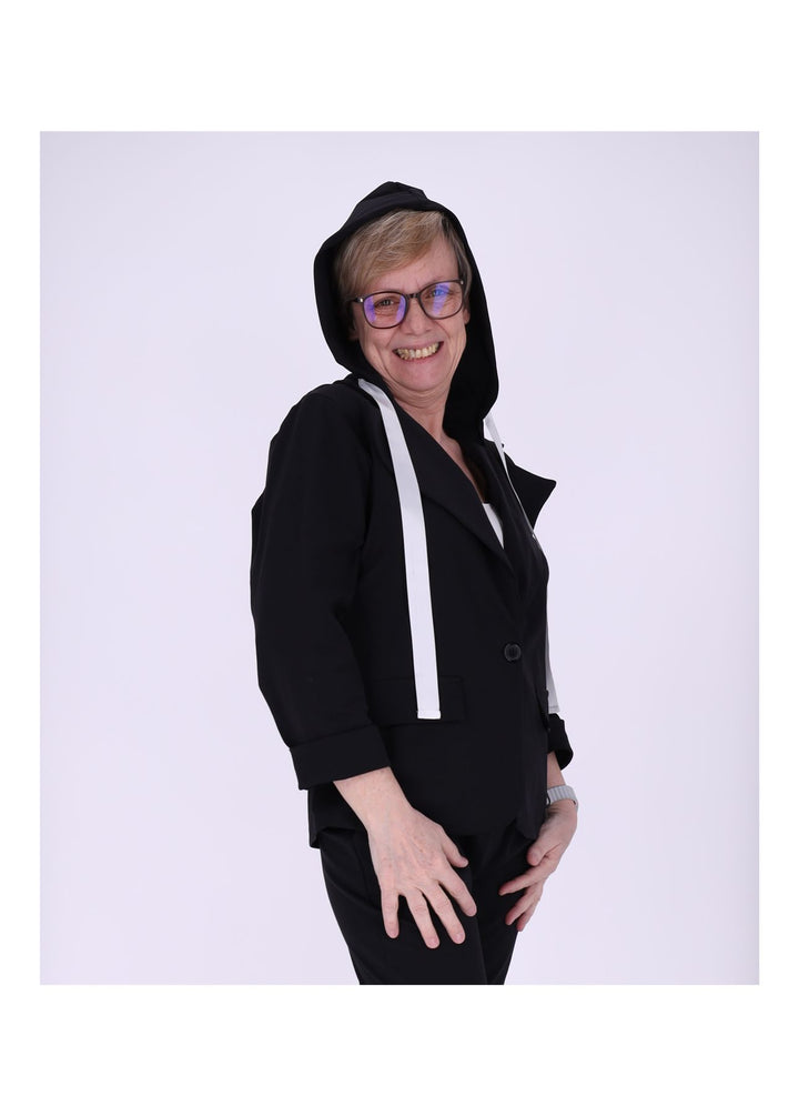 Blazer Damen Kapuze offen