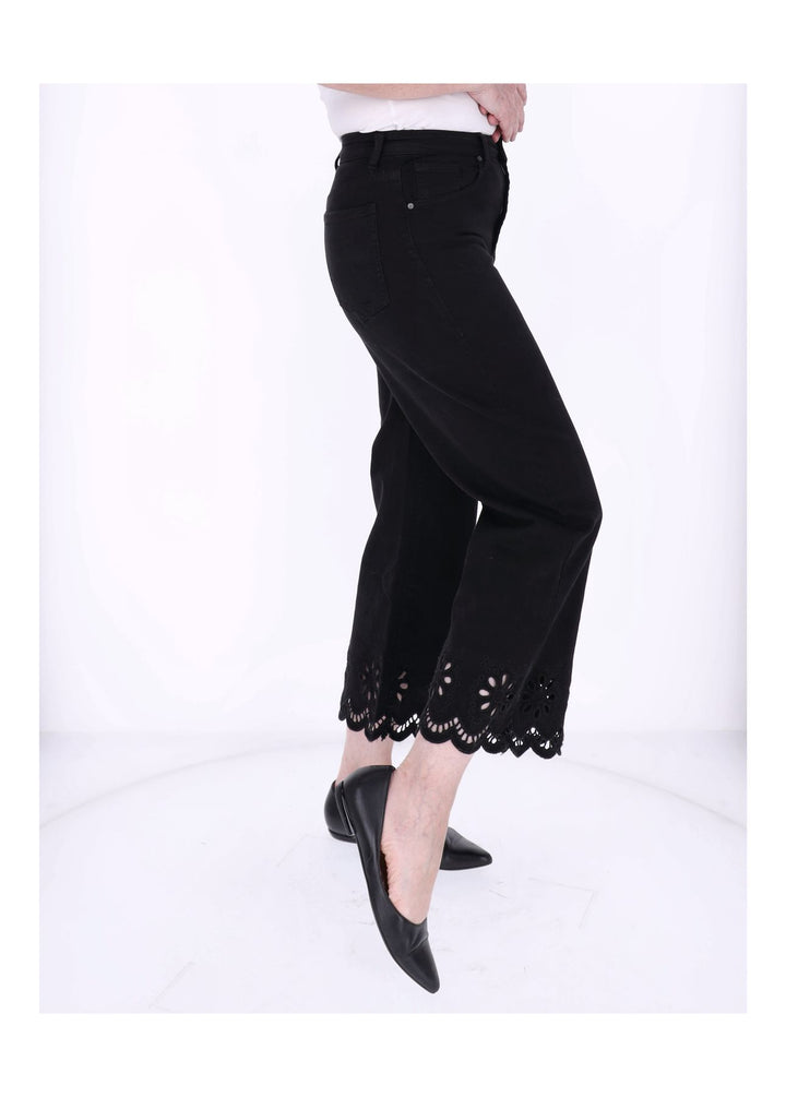 5f Jeans Damen 7/8 mit Lochmuster