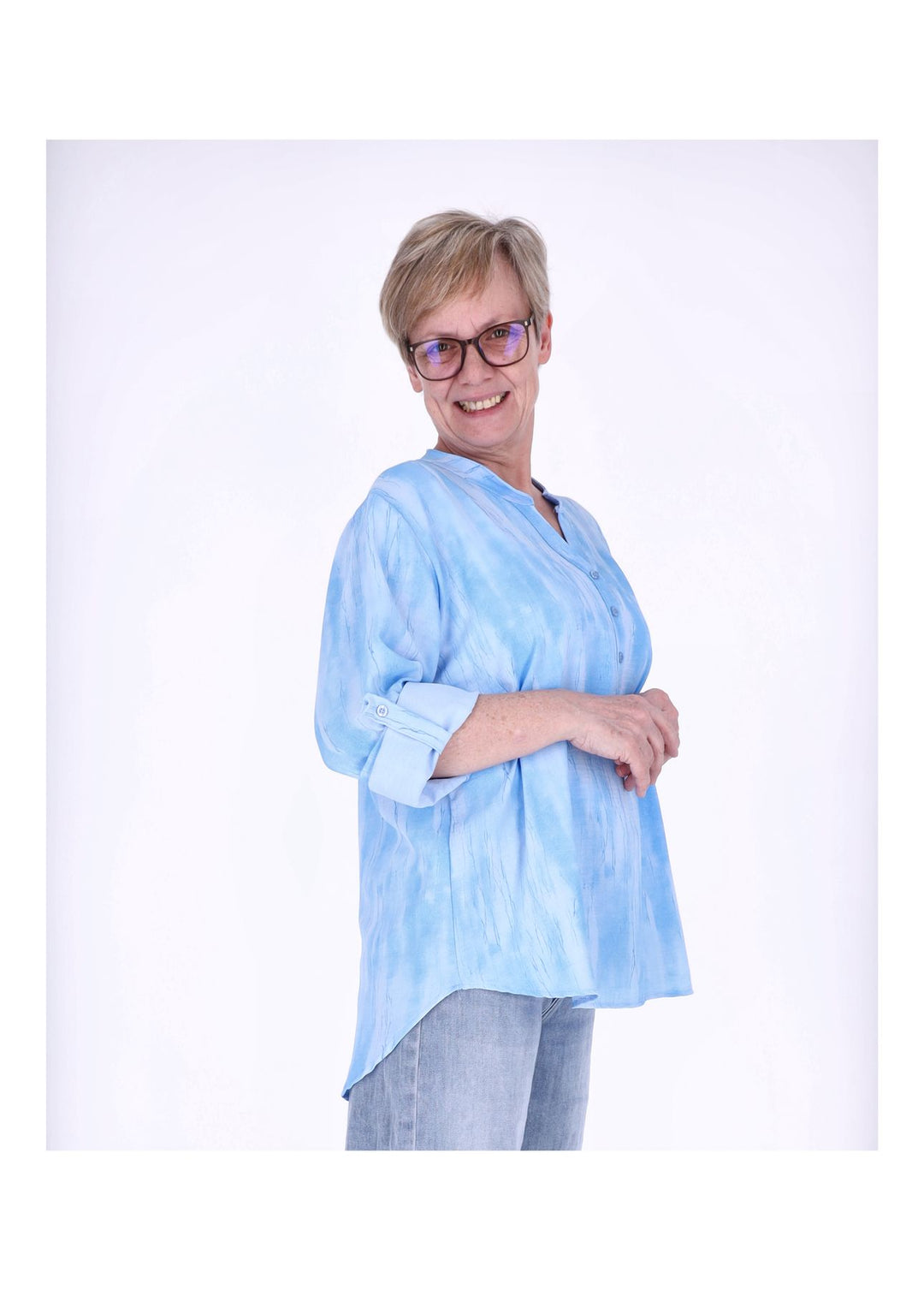 Splash of Color Blusenshirt Damen Rosa